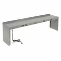 Global Industrial Power Riser, 60inW x 15inD, Gray 254753B